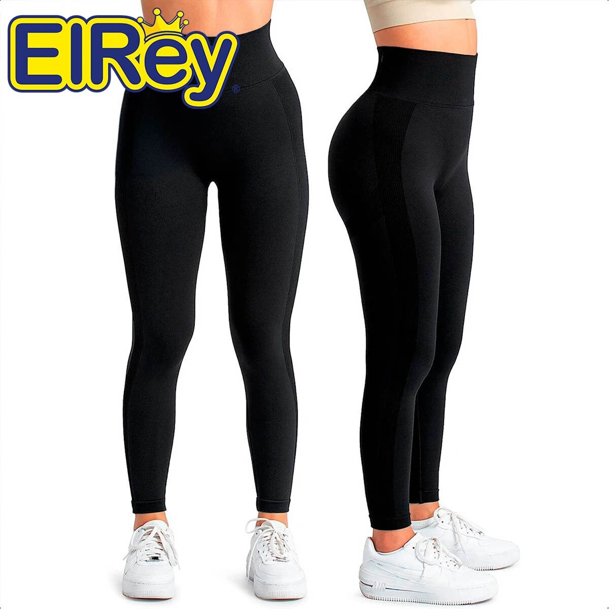 Calza Deportiva Push Up X2 Leggins Levanta Glúteos - Negro 