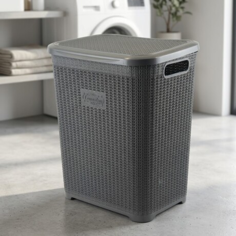 Canasto organizador para ropa 45lts GRIS
