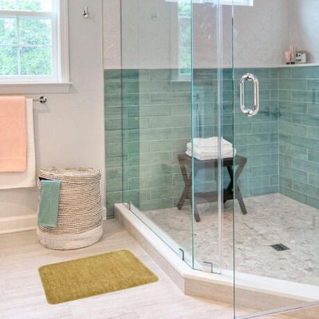 Alfombra De Baño Dohler En Microfibra 60x40cm Beige