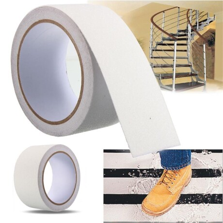 Cinta Antideslizante Excelente Calidad Rollo 5mts X 5 Cms Blanco