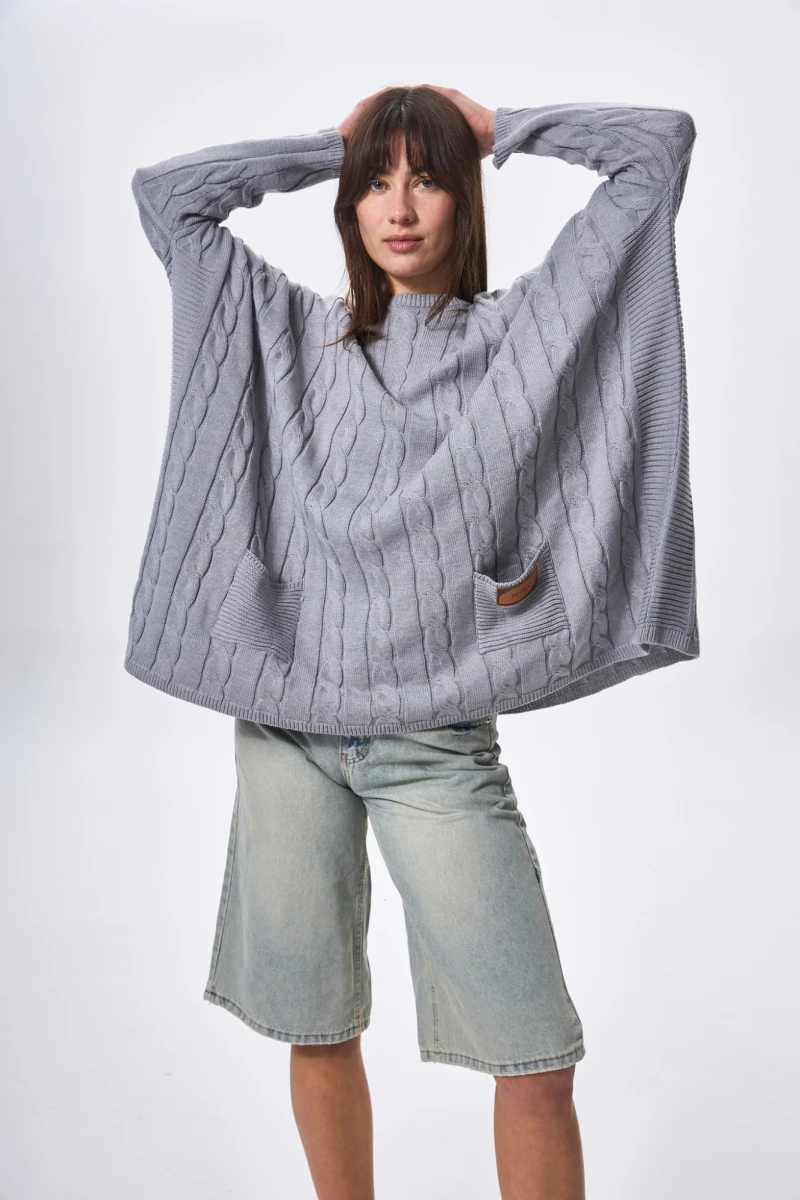 Sweater Oceano gris talle unico