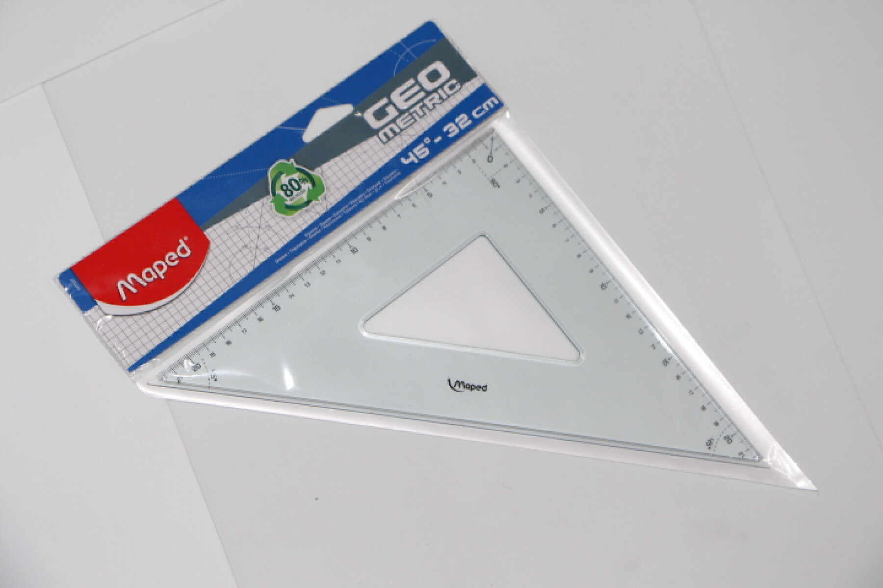 ESCUADRA MAPED ACRILICO 32 CM.45 GRADOS 