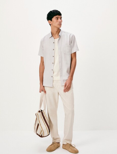 PANTALÓN RECTO CHINO BEIGE