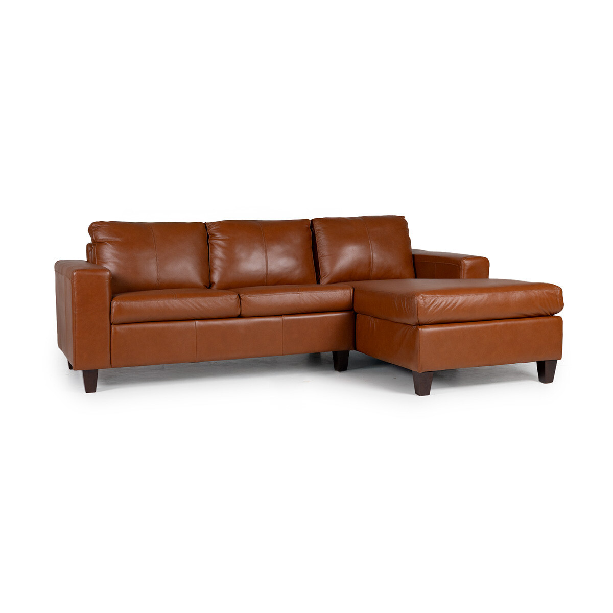Rinconera Royale - Cuero Básico - Chaise Derecho - 457 (Brandy) 