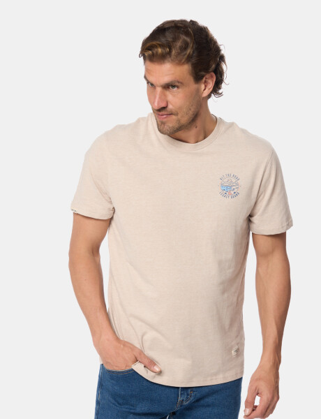 REMERA ESTAMPADA Beige