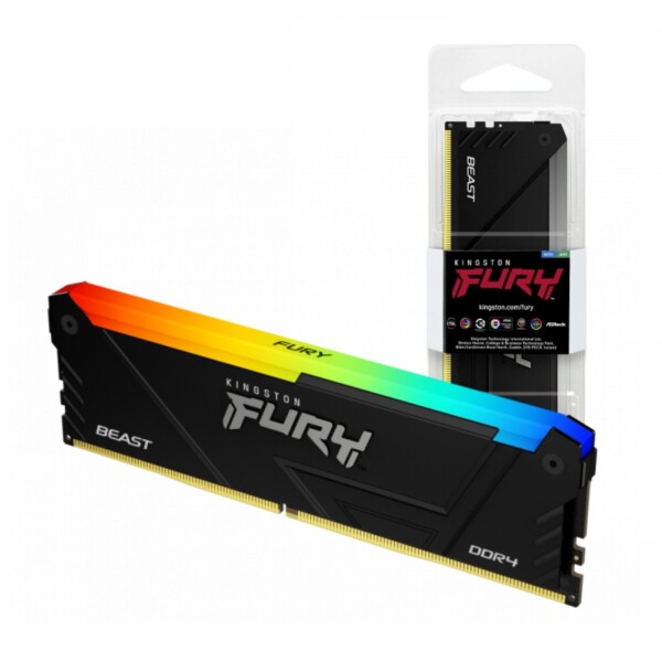 Memoria Kingston Fury Beast Ddr4 8gb 3200mhz Rgb MEMORIA KINGSTON FURY BEAST DDR4 8GB 320
