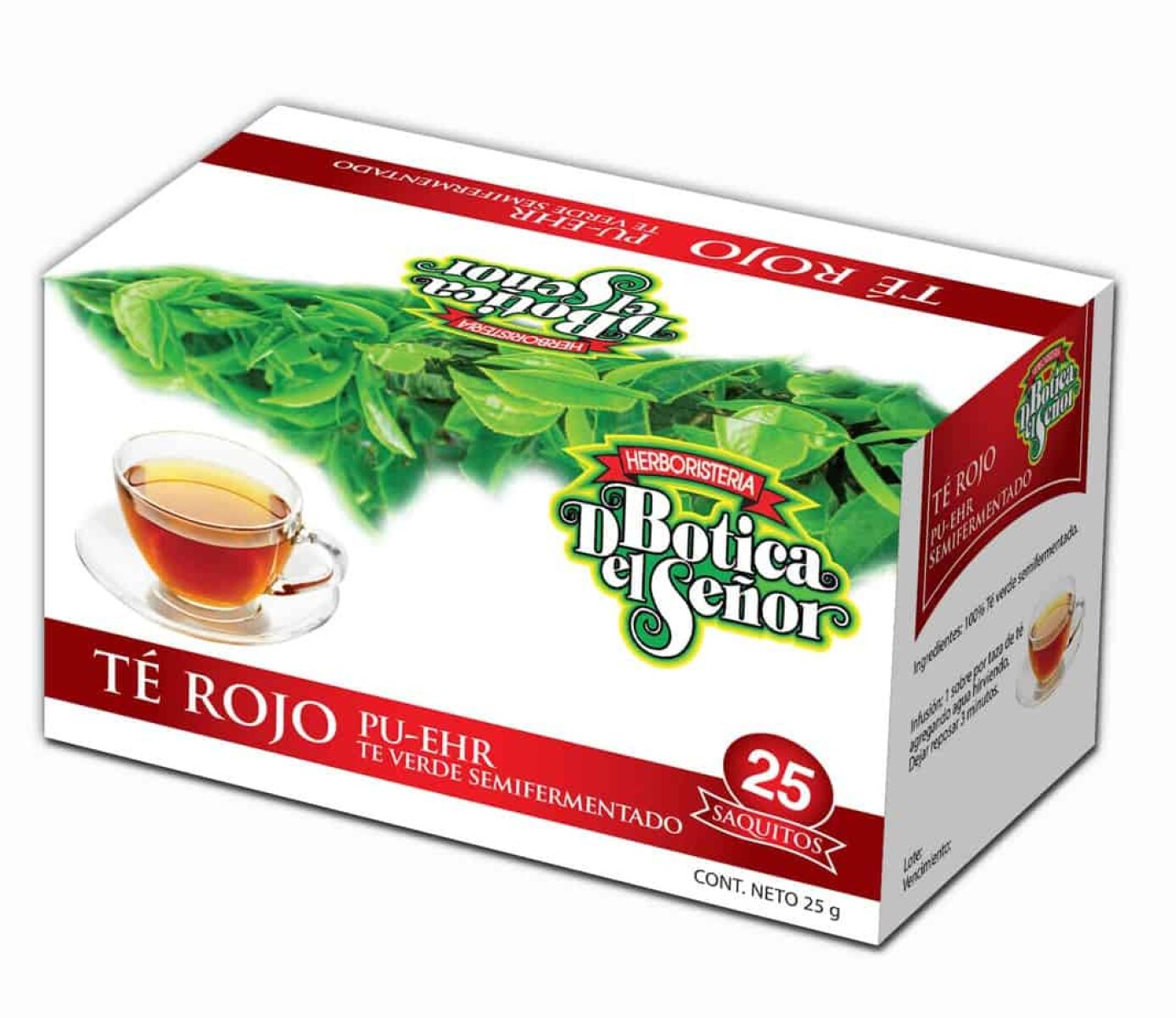Té Rojo Botica del Señor 25 Saquitos 