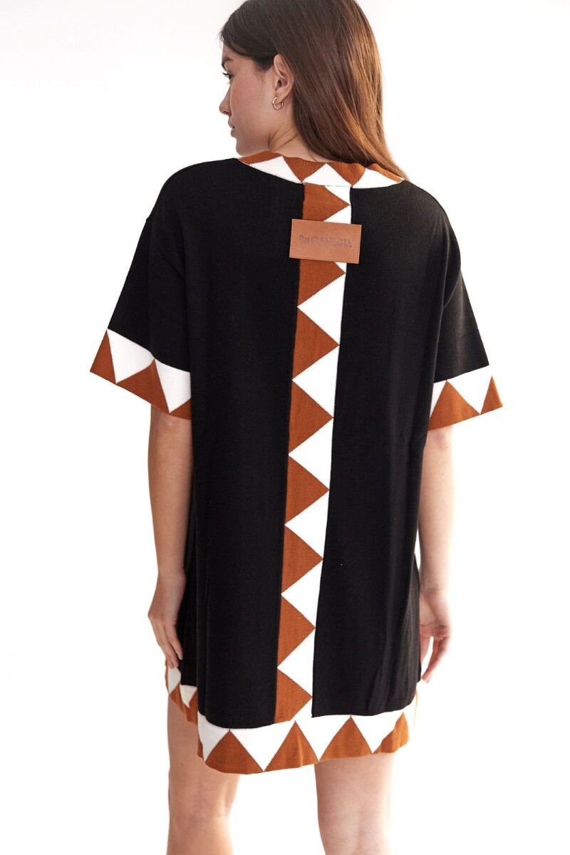 Vestido Rhombus Negro