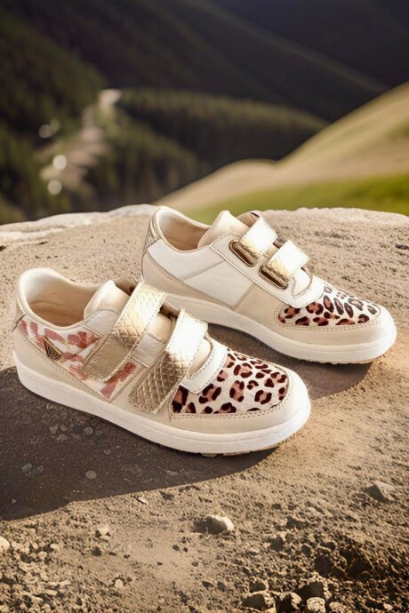 Sneakers Dallas Natural Y Print Con Arte Nude Sneakers Dallas Natural Y Print Con Arte Nude