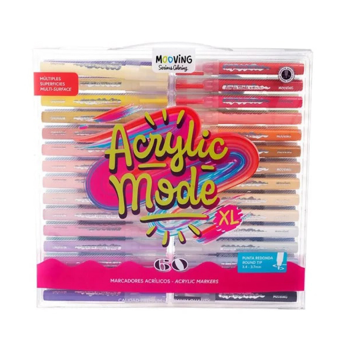 Marcador Mooving Acrilico x 60 