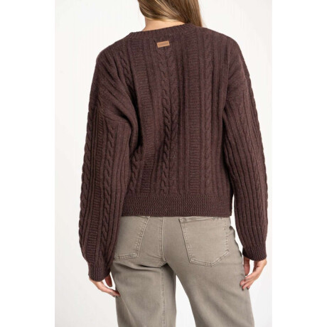Sweater Texturado Lana Chocolate