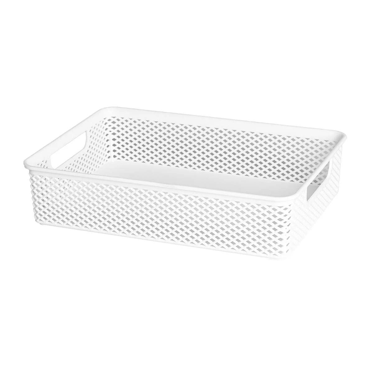 CESTO ORGANIZADOR LINEA BLANCO 39X27X7.5 CM. 