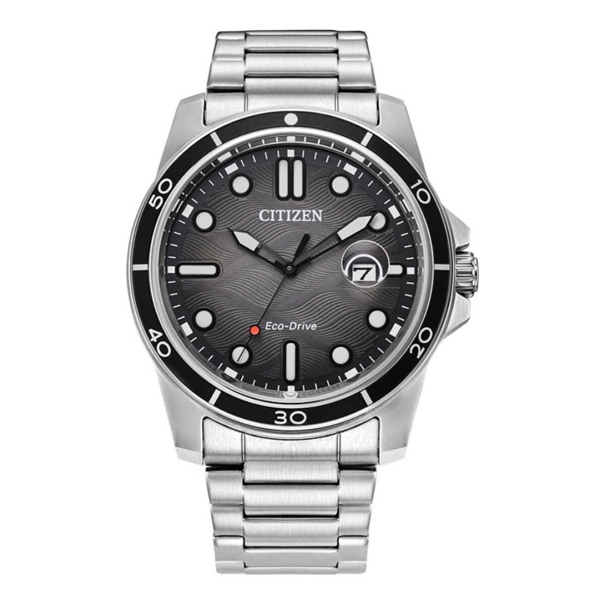 Reloj Citizen Eco-Drive AW1816-89E para hombre con correa de acero - Negro 