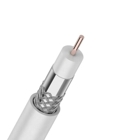 Cable coaxial RG59 40% 75 Ohms WIZ blanco WZ1102