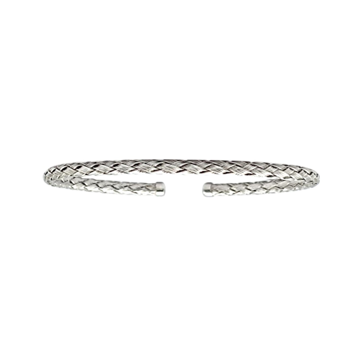 Brazalete tejido-Plata 925-Sin piedra-BR3029 - sinpiedra 