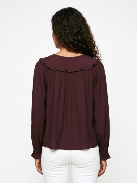 CAMISA SOLIRA BORDEAUX