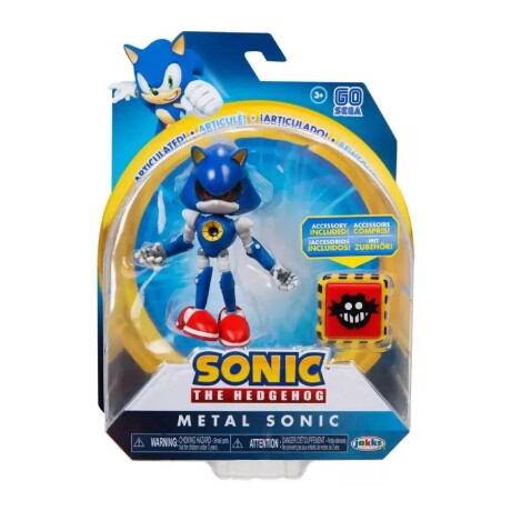 Figura Articulada Sonic The Hedgehog - Metal Sonic w/Eggman Bomb - 10cm Figura Articulada Sonic The Hedgehog - Metal Sonic w/Eggman Bomb - 10cm