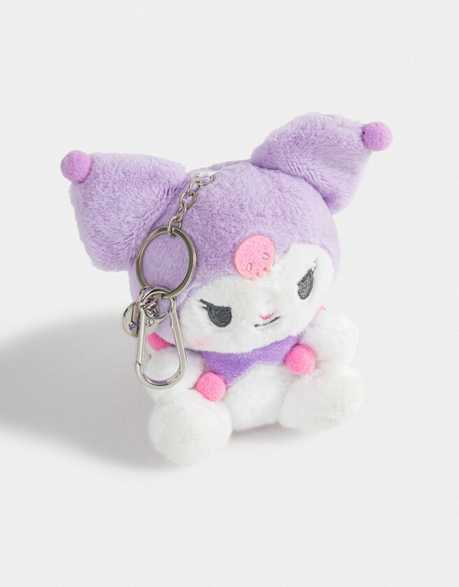 Llavero Peluche Llavero Y Charm Peluche Kuromi - Combinacion Multicolor