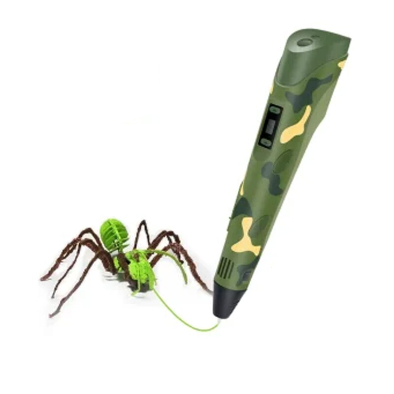 Lapicera Impresión 3D con Filamento Camuflada