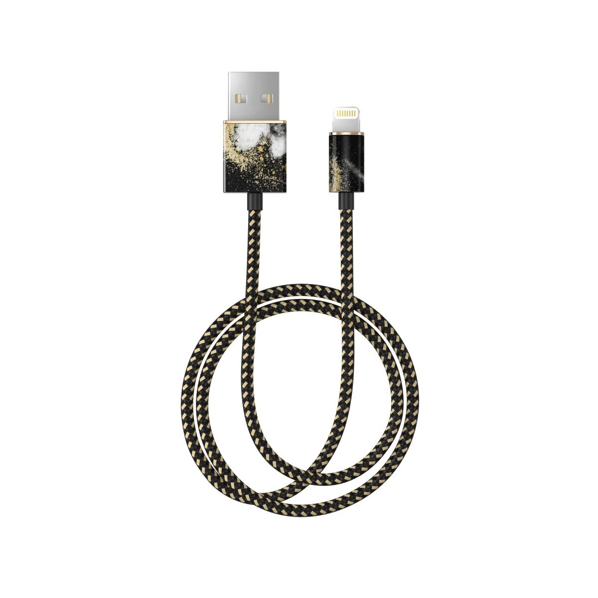 Cable de Carga Fashion Cable Ideal of Sweden USB a Lightning 1 Metro - Black 