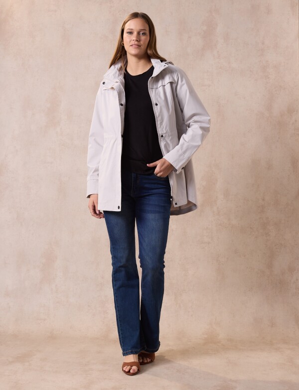 Campera Impermeable GRIS CLARO