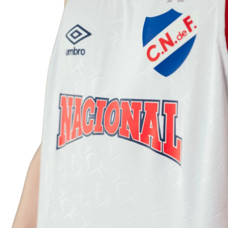 CAMISETA UMBRO DE BASKET COPA BCLA 2025 Hombre NB711350 Blanco-rojo