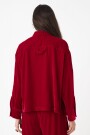 Camisa con bolsillos delantero Rojo