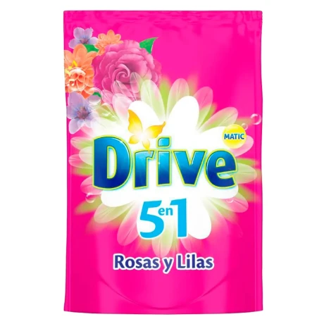 DETERGENTE LIQUIDO DRIVE P/ROPA ROSAS Y LILAS DOY PACK 3 LT DETERGENTE LIQUIDO DRIVE P/ROPA ROSAS Y LILAS DOY PACK 3 LT