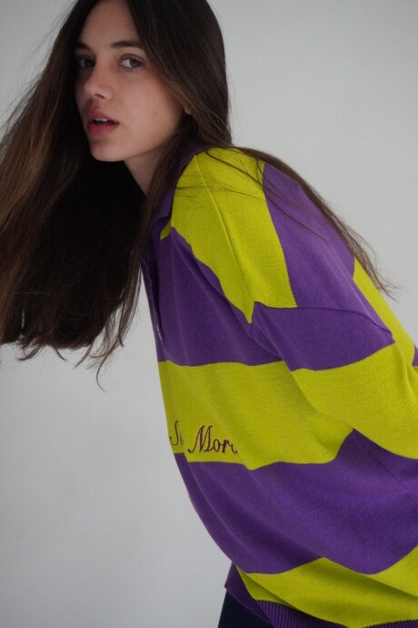 Heritage Sweater Violeta / Pistacho