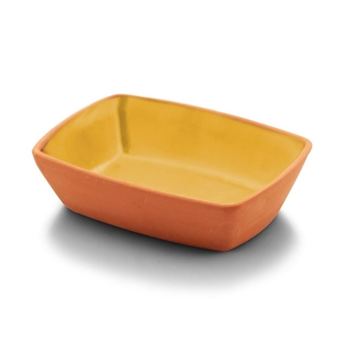 BOWL RECT. TERRACOTA 13x9x4CM 170ML INTERIOR COLOR 