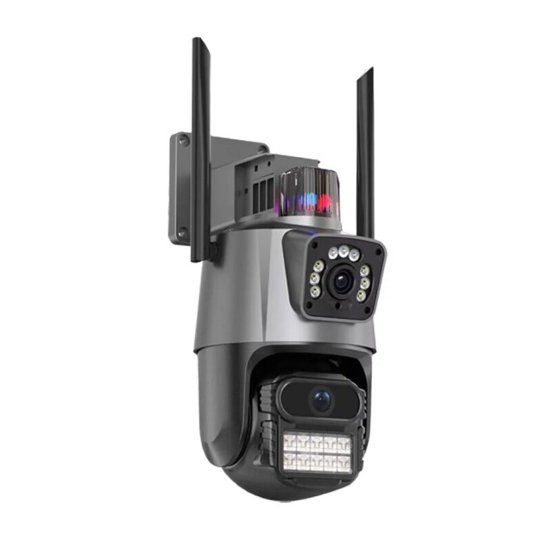 Camara Seguridad Wifi Alarma Doble Lente Hd Full Color Camara Seguridad Wifi Alarma Doble Lente Hd Full Color