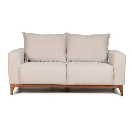 Sofá Oregon - Tela Microfibra - 2 cuerpos AA-10 (Beige)
