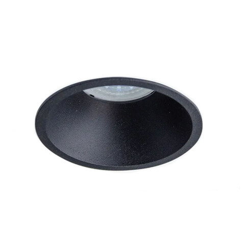Downlight redondo profundo VERFA negro GU10 IP20 MN3023
