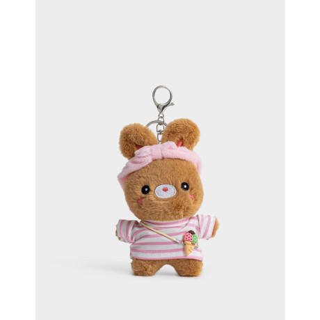 Llavero Y Charm De Peluche De Conejito Marron Medio