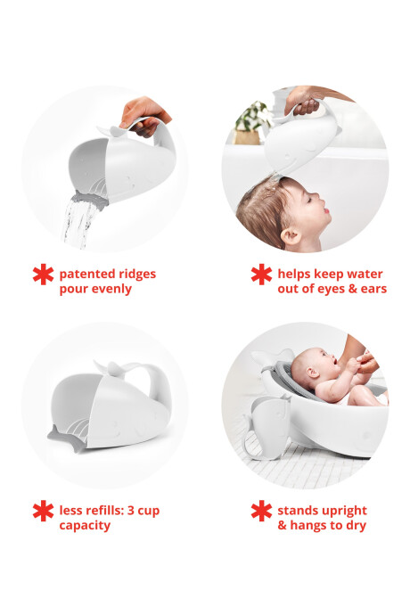 Jarra para enjuague de baño, blanca Jarra para enjuague de baño, blanca
