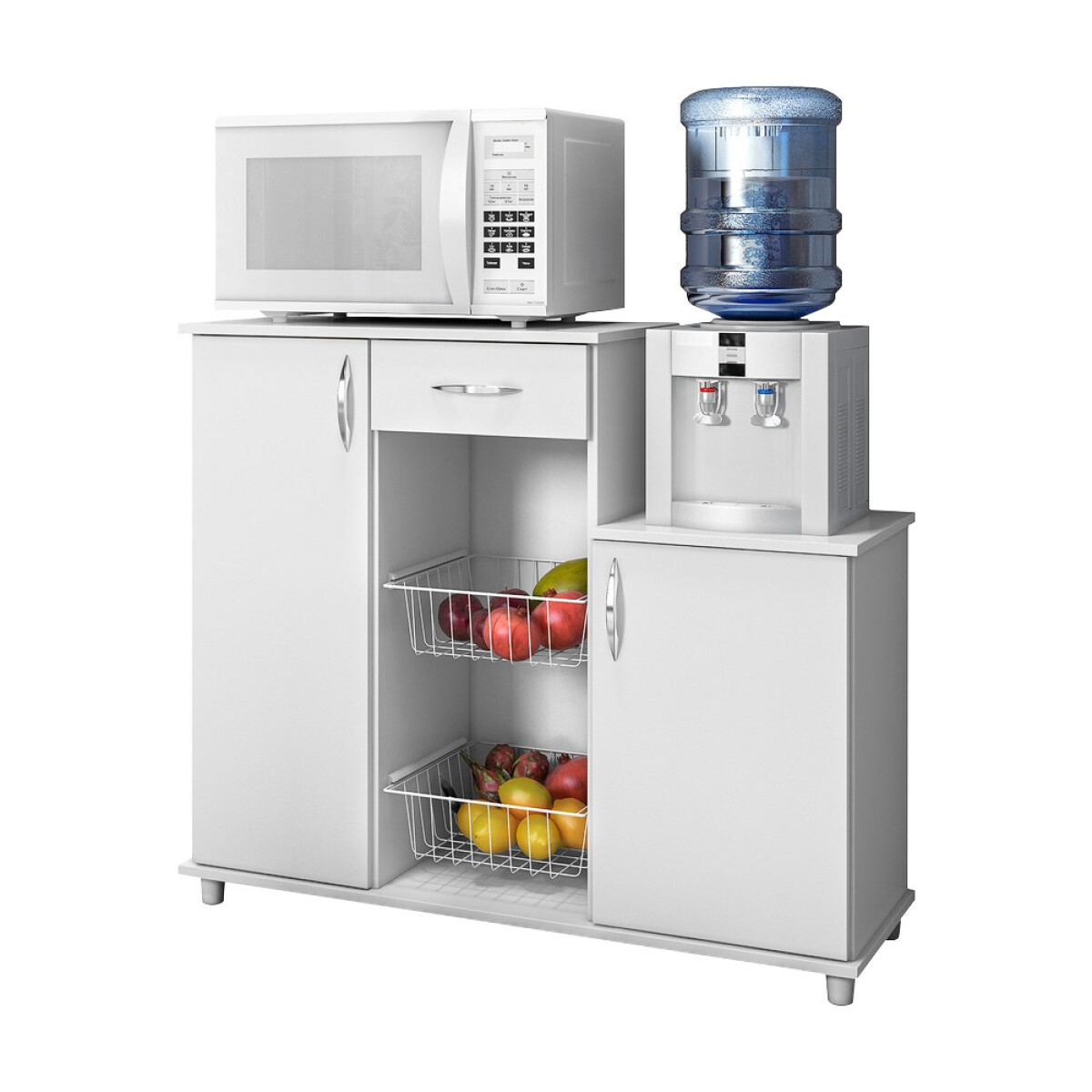 ARMARIO ORGANIZADOR MULTIUSO CON ESTANTE PARA MICROONDAS 