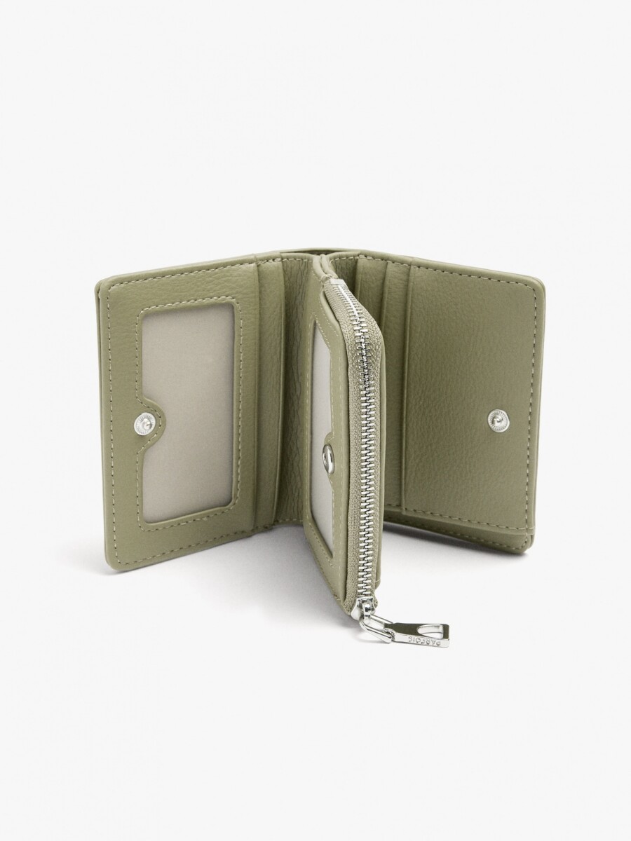 Cartera Básica Con Textura gris