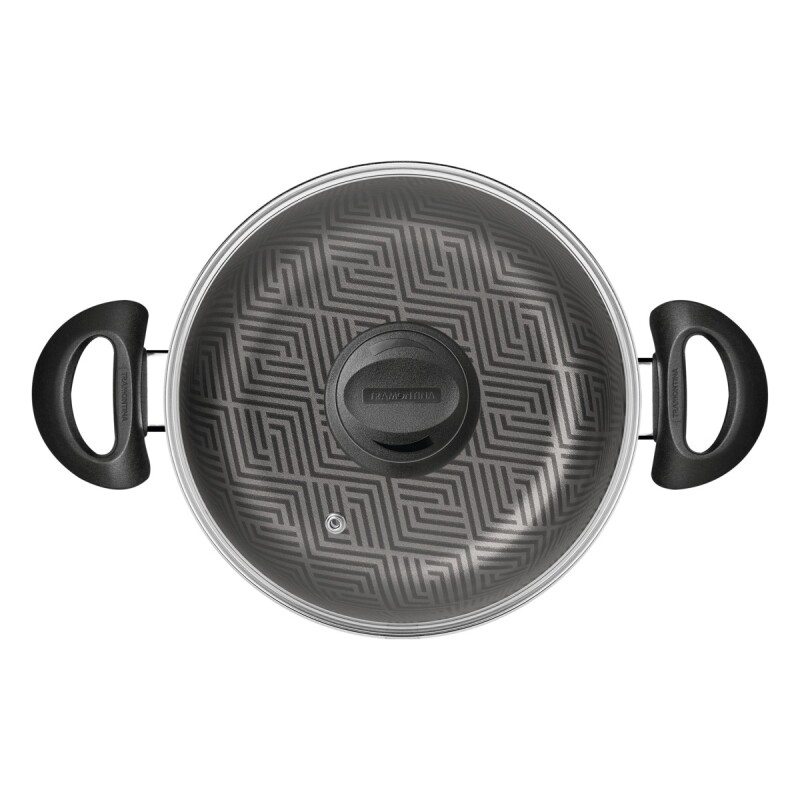 CACEROLA TRAMONTINA PARIS TAPA DE VIDRIO • 3.8L • 22cm CACEROLA TRAMONTINA PARIS TAPA DE VIDRIO • 3.8L • 22cm