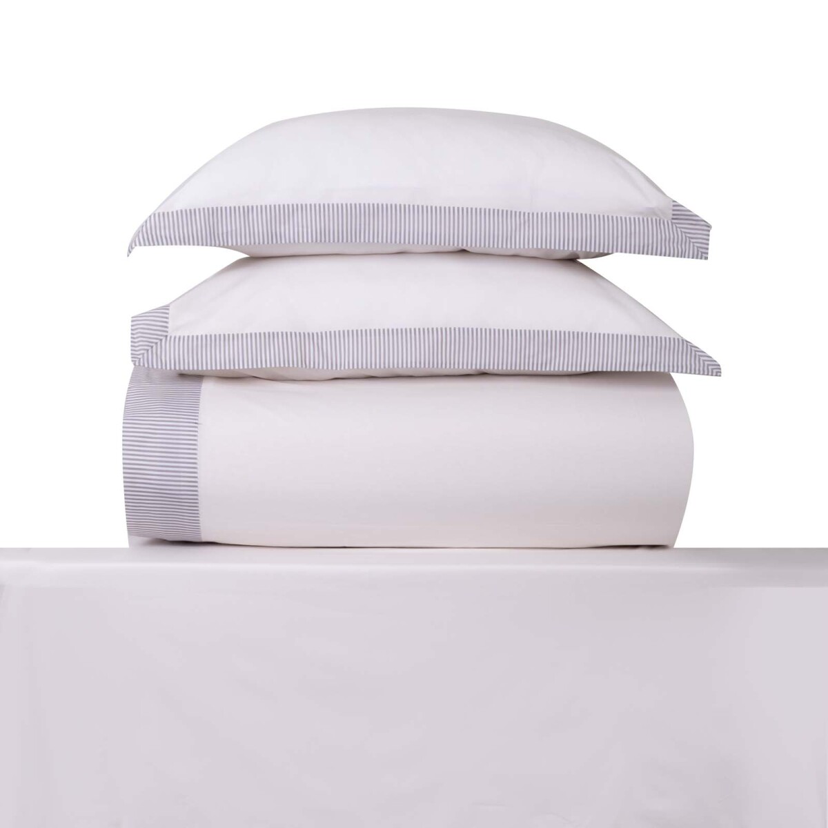 JUEGO DE SABANAS - SUPER KING ALGODON VERDE STRIPE 200H 