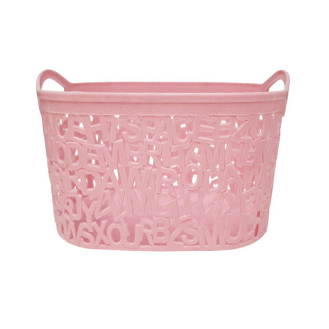 OUTLET Canasto Organizador con letras 27x19x15cm Outlet Canasto Organizador Con Letras 27x19x15cm