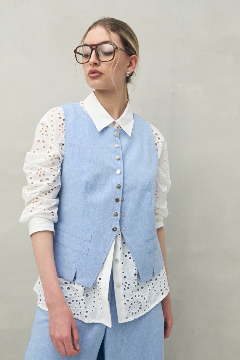 CHALECO MIKE Azul Melange