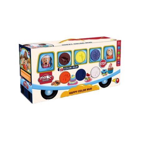 Juego de Masas Valija 16 colores Juego de Masas Valija 16 colores