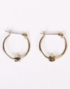 Aros Argollas Metal Argollas Con Dijes - Dorado
