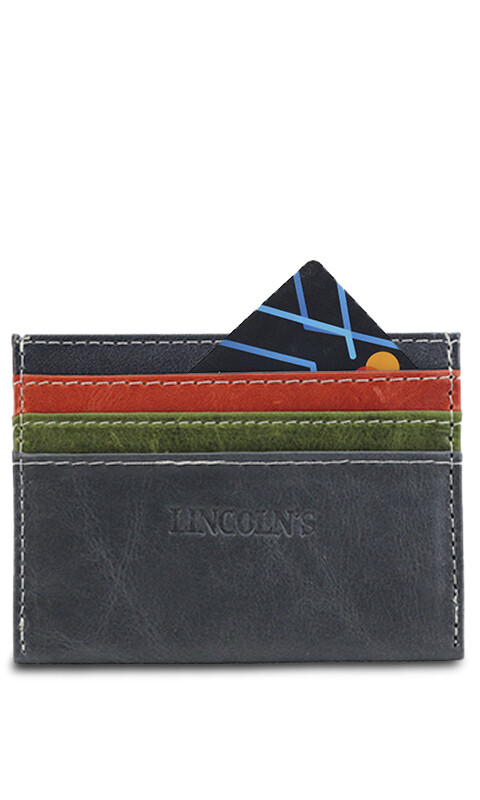 PORTA TARJETAS AMMIT CUERO MULTICOLOR