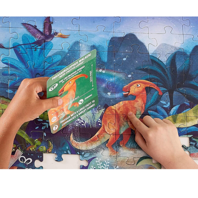 Puzzle Dinosaurio Glow 1.5 m 200 piezas Hape Puzzle Dinosaurio Glow 1.5 m 200 piezas Hape