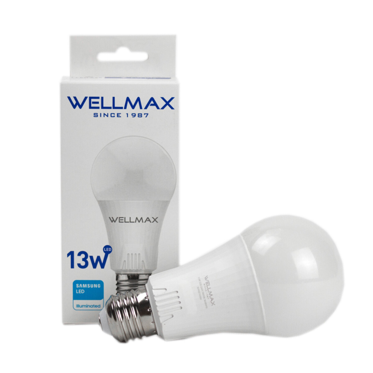 LAMPARA LED 13W (EQUIVALE 115W) A65-E27 FRIA WELLMAX 