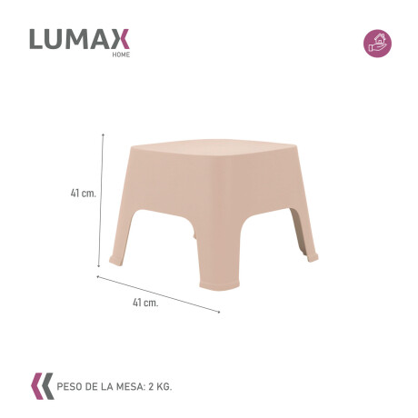Mesa de exterior Skarpo Banqueta Plastico Sunset Taupe