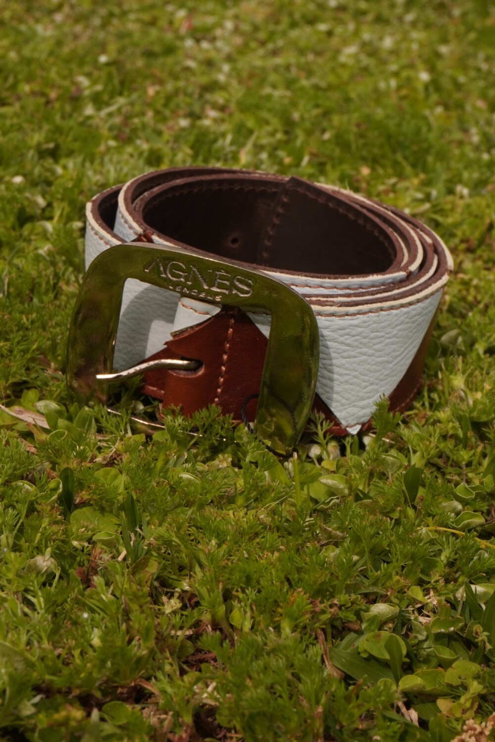 Ajedrez Belt Celeste / Marrón