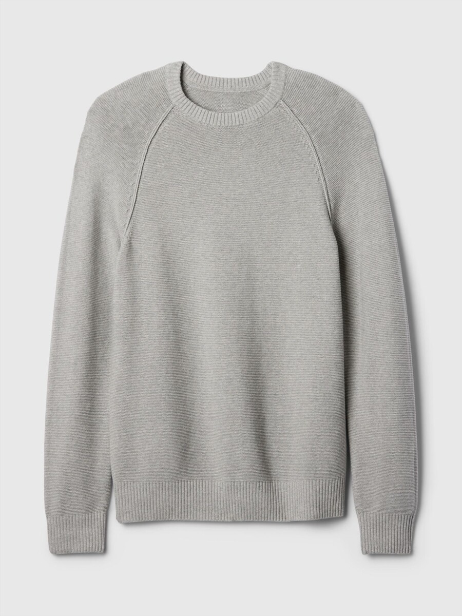 Buzo Raglan Hombre - Heather Grey 
