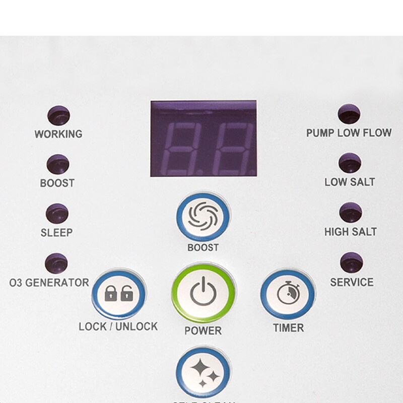 INTEX SISTEMA CLORACIÓN SALINA 11GRS/H + CLORO & OZONO 150ML/H QZ1100 56800 LTS Intex Sistema Cloración Salina 11grs/h + Cloro & Ozono 150ml/h Qz1100 56800 Lts